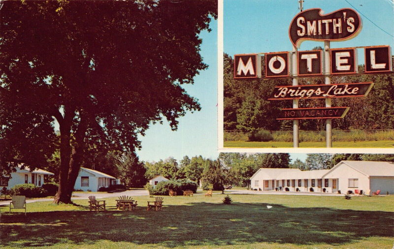 Smiths Briggs Lake Motel - Postcard